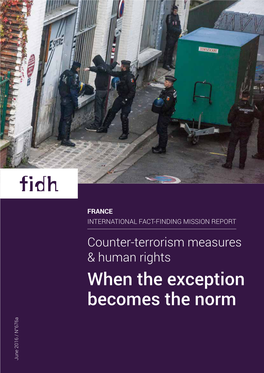 Counter-Terrorism Measures and Human Rights: When the Exception