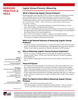 Jugular Venous Pressure