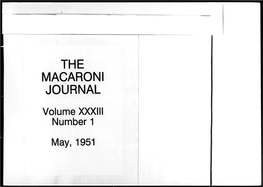 The Macaroni Journal