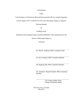 Total Synthesis of Zwitterionic Bacterial Polysaccharide (PS A1) Antigen Fragments