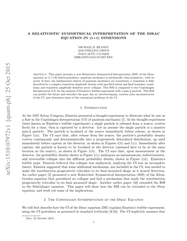 A Relativistic Symmetrical Interpretation of the Dirac Equation in (1+1) Dimensions