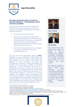 Legal Newsletter