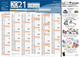 Calendrier Du Tri 2021