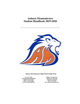 Auburn Mountainview Student Handbook 2019-2020