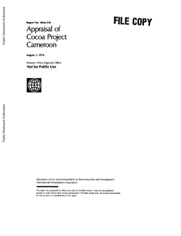 World Bank Document