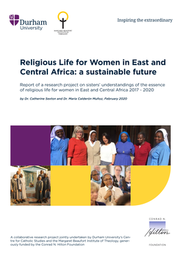 Religious Life for Women in East and Central Africa: a Sustainable Future