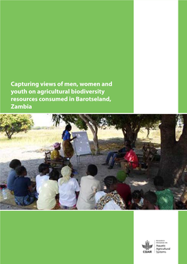 Capturing Views of Men, Women and Youth on Agricultural Biodiversity