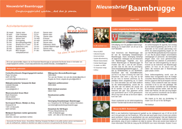 Nieuwsbrief Baambrugge