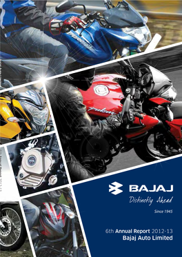 Bajaj Auto Limited 6Th Annual Report 2012-13