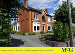 Wardle House, 361 Crewe Road, Wistaston, Nantwich, Cheshire, CW5 6NW £420,000