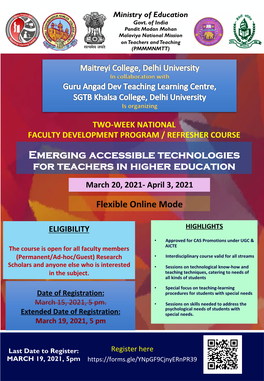 Emerging Accessible Technologies for Teachers in Higher Education