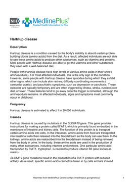 Hartnup Disease