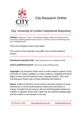 City Research Online