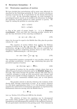 6 Structure Formation – I