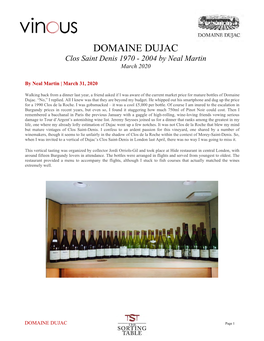 Domaine-Dujac-Clos-Saint-Denis-1970-2004-Vinous-Neal-Martin-03312020.Pdf