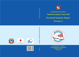 Provincial Summary Report Province 3 GOVERNMENT of NEPAL