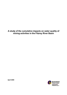 Effects of Mining on the Fitzroy River Basin