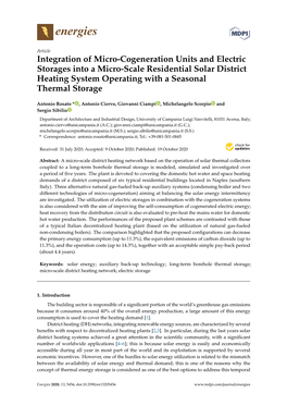 Integration of Micro-Cogeneration Units and Electric Storages Into a Micro-Scale Residential Solar District Heating System Operating with a Seasonal Thermal Storage