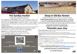 The Sunday Market Sleep in Old Bar Breton Thematic Your Stay