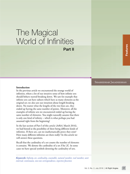 The Magical World of Infinities