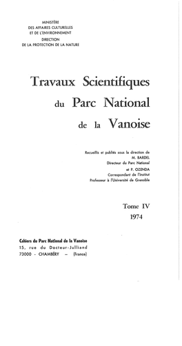 Travaux Scientifiques