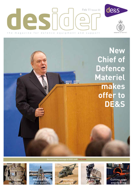 New Chief of Defence Materiel Makes Offer to DE&S