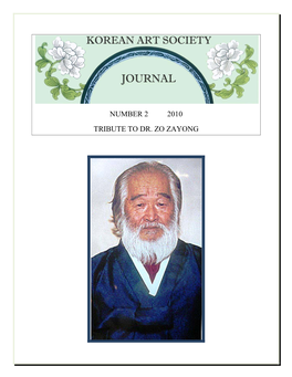 Number 2 2010 Tribute to Dr. Zo Zayong
