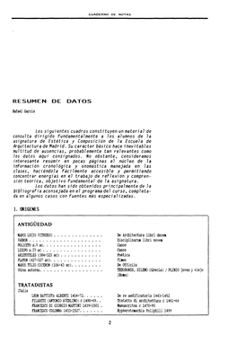 RESUMEN DE DATOS Rafael García