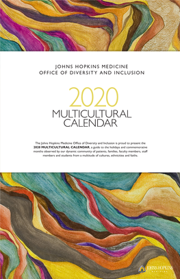 See the 2020 Multicultural Calendar