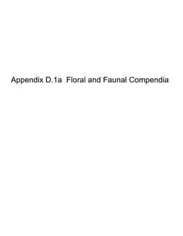 D.1A Floral and Faunal Compendia