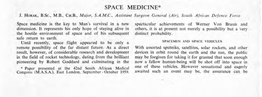 Space Medicine*