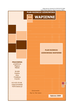 Druk-PLAN ROZWOJU UZDROWISKA WAPIENNE