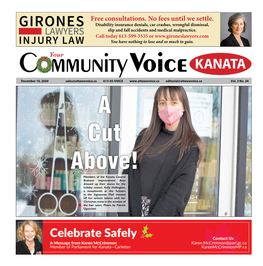 KANATA December 10, 2020 Sales@Ottawavoice.Ca 613-45-VOICE Editorial@Ottawavoice.Ca Vol