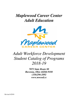 Workforce Development V.A. Handbook