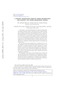 A Weakly Informative Default Prior Distribution for Logistic and Other