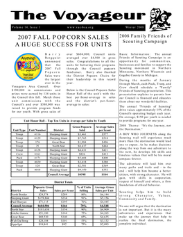 2007 Fall Popcorn Sales a Huge