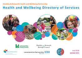 Health and Wellbeing Directory July 2018