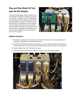 Type RS-232 Adapter