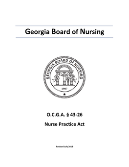 Nurse Practice Act