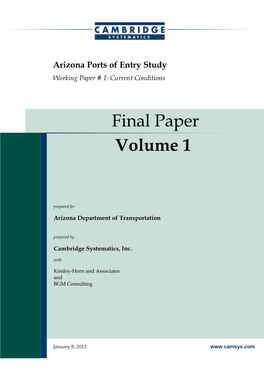 Final Paper Volume 1