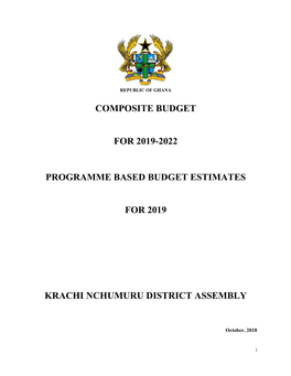 2019 Composite BUDGET