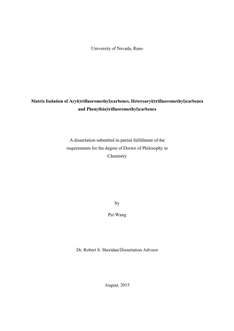 Carbenes, Heteroaryl(Trifluoromethyl)Carbenes and Phenylbis(Trifluoromethyl)Carbenes