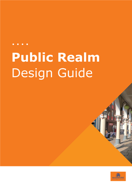 Public Realm Design Guide Contents Page