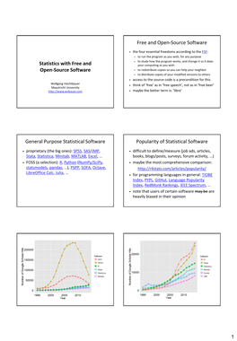 Statistics with Free and Open-Source Software