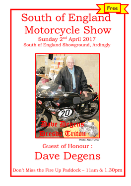 South of England Motorcycle Show Dave Degens