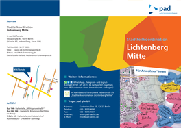 Lichtenberg Mitte in Der Kultschule Sewanstraße 43, 10319 Berlin (Büro Im EG, Rechter Gang, Raum 118) Stadtteilkoordination