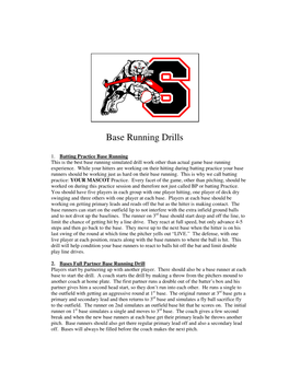 Base Running Drills