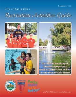 City of Santa Clara Recreation Activities Guide