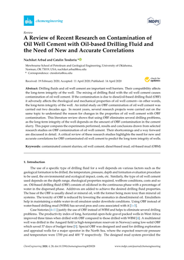 A Review of Recent Research on Contamination of Oil Well Cement with Oil-Based Drilling Fluid and the Need of New and Accurate Correlations