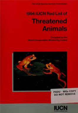 1994 IUCN Red List of Threatened Animals